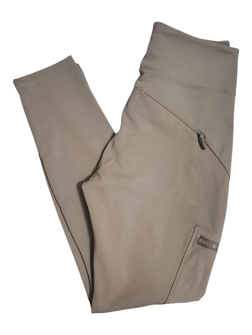 Athleta Neutral Taupe High-Waist Performance Leggings